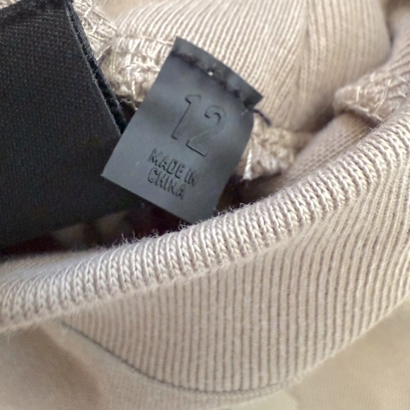 Essentials Fear of God Kids Tee | Taupe | Size 12 | Mock Neck Logo Shirt - Picture 5 of 5